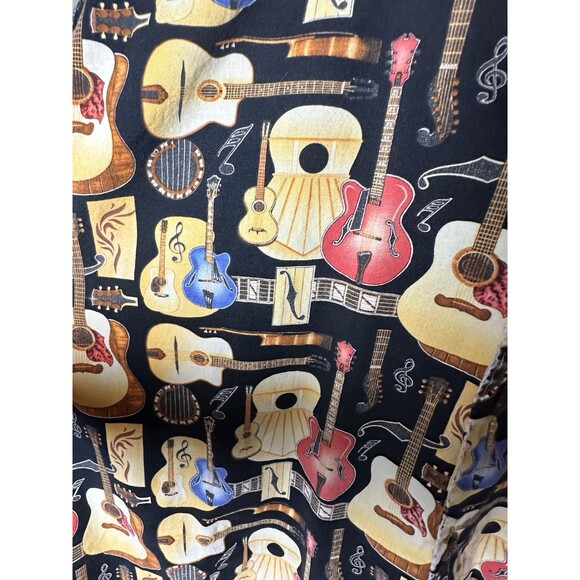 Max Boxxer USA Rock and Roll Music Guitar Camp Shirt Mens Sz Large Short Sleeve - Picture 3 of 6